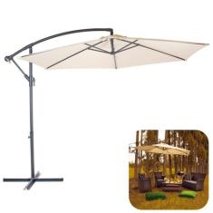 Ombrelone Bora Bora Guarda Sol 3 Metros Com Base Piscina - Mor, Bege