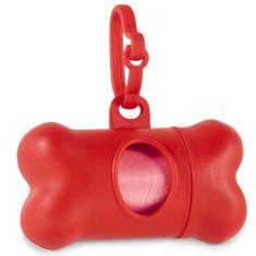 Kit Higiene Cata Caca para Coleiras TopGet, Vermelho