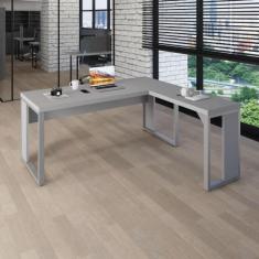 Mesa L Escritório Industrial 1,70m x 0,70m Pés Metal F5 - F5 Office G,