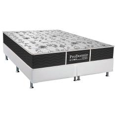 Cama Box King: Colchão Molas Probel Prolastic Prodormir Sleep + Base Crc Courano Branco(193X203)