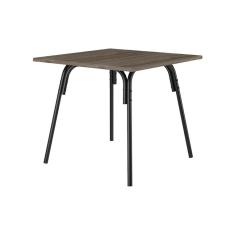 Mesa p/ Cozinha 1569 c/ Tampo Madeirado 90cm Preto/Legno - Carraro