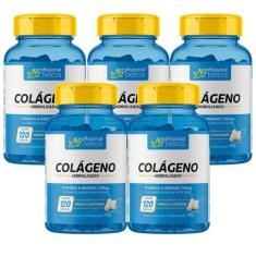 Kit 5 Colágeno Hidrolisado Profissional Beleza 120 Cápsulas