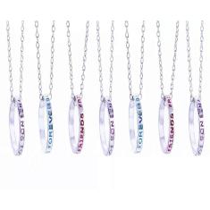 Colares Eternas Amigas Amizade Folheado A Prata - 7 Pçs