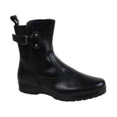 Bota Rasteira Cano Curto Mooncity-Feminino