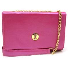 Bolsa Flap Feminina Alça Corrente Fechamento Zíper Moderna-Feminino