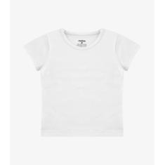 Blusa Básica Infantil Cotton Leve Rovi Kids Branco, 14, Branco
