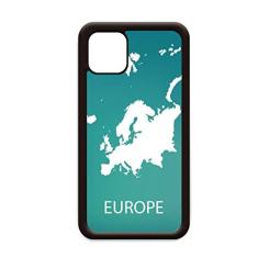 Mapa de contorno da Europa continente para iPhone 11 Pro Max capa para Apple Mobile
