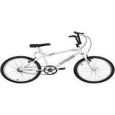 Bicicleta de Passeio Ultra Bikes Esporte Aro 20 Reforçada Freio V-Brake Infantil Juvenil Branco