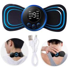 Aparelho Mini Massageador Elétrico Recarregável Portátil Para Dor Muscular Pescoço Pernas Coluna Lombar Sem Fio USB Fisioterapia Relaxamento Corporal Premium FastJoy