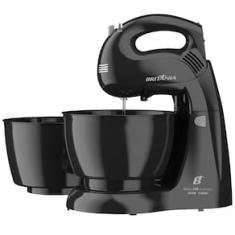 Batedeira Britânia Pérola 550 Turbo com 4 Velocidades e 2 Tigelas – Preta