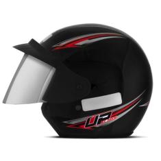 Capacete Aberto Feminino Masculino Mixs Up, PRETO, 60