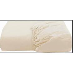 Lençol Casal Com Elástico Avulso Percal 200 Fios Palha - Casa Home