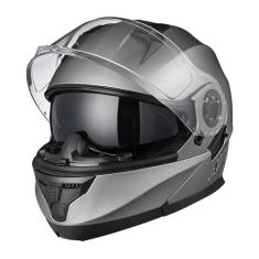 Capacete de motocicleta AHR RUN-M3 com viseira dupla modular Flip up X