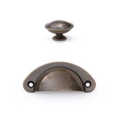 Puxador Concha Puxador Ponto Puxador de gaveta armário Kit 14 Pçs - Te