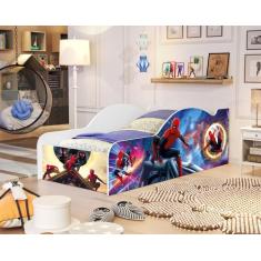 Cama Para Quarto Tamanho de Solteiro Carro MDF Com Proteção Lateral Ad