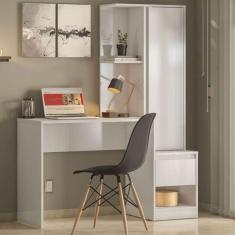 Escrivaninha Com Armário Office Branco - Demóbile