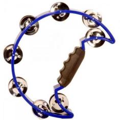 Pandeiro meia lua policarbonato solida azul Izzo 7405