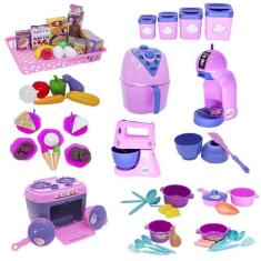 Kit Confeitaria Infantil Eletro Fogão Potes Batedeira 65pç - Altimar