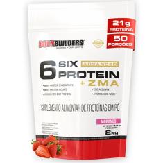 Whey Protein 6 Six Protein Advanced c/ ZMA 2kg - Bodybuilders-Unissex