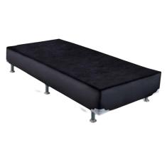 Cama Box Base Universal Solteiro Americana Courano Nero Black (78x188x23) - Ortobom