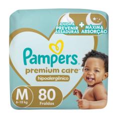 Fralda Pampers Premium Care Tamanho M 80 Unidades
