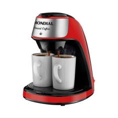 Cafeteira Elétrica Mondial Smart Coffee C-42-2X-B com 2 Xícaras Vermel