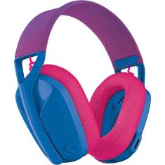 Headset Gamer Logitech G435 Sem Fio Bluetooth USB Azul - 981-001061 - Azul