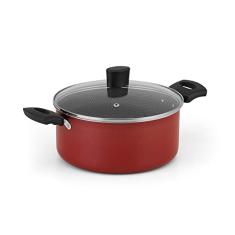 Caçarola 22Cm de Alumínio Alegrete Enjoy Antiaderente Vermelho