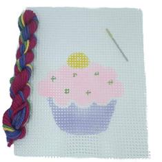 Kit p/Aprender a Bordar - Cupcake - Kits for Kids