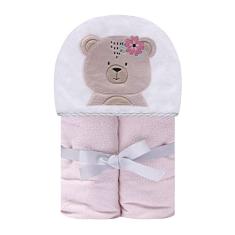 Papi Textil Toalha De Banho Felp. Papi Friends Forrada C/Capuz Bord. 90Cm X 70Cm Contem 01 Un