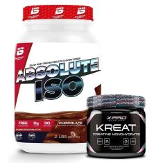 Whey Protein Absolute Iso 900g + Creatina 150g - XPRO Nutrition-Unissex