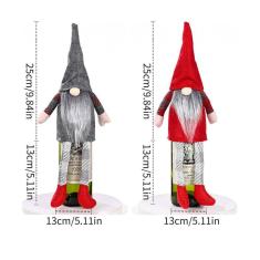 Bonecas de Natal Natal Ano Novo Diy Striped Faceless Toy Decorações de Papai Noel