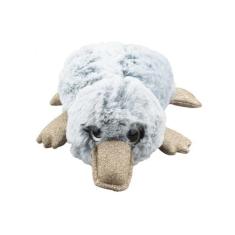 Ornitorrinco Cinza Claro ou Cinza Escuro Deitado 26cm - Pelúcia - Fofy