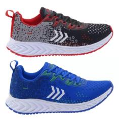 Kit 2 de Tênis Masculino Esportivo Academia Leve Confortável-Masculino