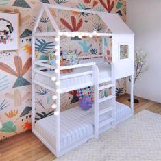 Beliche Infantil Casinha Janelinha - Ludika Mobilia