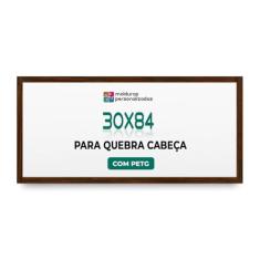 Moldura 84x30 cm Quebra Cabeça Grow Puzzle 750 Peças com Proteção Petg (Marrom)