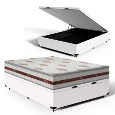 Cama Box Baú Casal + Colchão de Molas Ensacadas - Anjos - Classic 138c