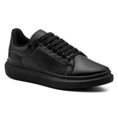 Tenis Masculino, de couro, forrado, Casual urbano 6049-Masculino