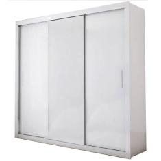Guarda Roupa Berlim Sem Espelho Casal 3 Portas 4 Gavetas Cor Branco - 