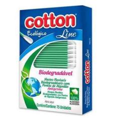 Hastes Flexíveis Biodegradáveis 75 Unidades - Cotton Line