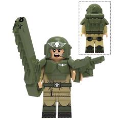 Boneco Blocos De Montar Soldado Warhammer Astra Gun Machine