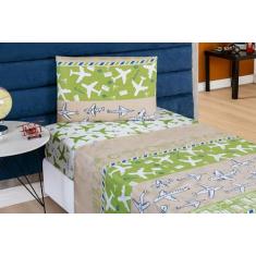 Jogo De Lençol 3 Peças Infantil Cama Solteiro Microfibra Bouti Kids - 