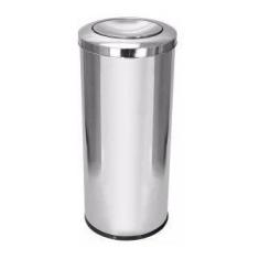 Lixeira Aço Inox 22 Litros Tampa Meia Esfera - JSN, Inox