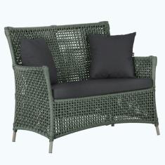 1 Sofá Área Externa Igapó Alumínio Pintura Fendi Corda Náutica Estofad