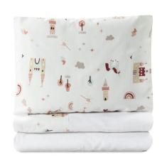 Jogo de lençol berço americano 3 peças 100% algodão Moderninhos - Mari