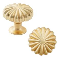 AOBITE Pacote com 6 puxadores dourados para armário de cozinha com gavetas de armário vintage puxadores de gaveta de cômoda puxadores de armário de cozinha (6, ouro escovado)