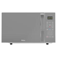 Micro-Ondas Philco 25L PMO28S | Porta Espelhada, Prata
