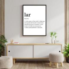 Quadro Decorativo Definição Lar 34x23cm - Quadros On-Line