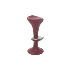 Banqueta Tramontina Pepe em Polietileno Marsala com Apoio para Pés em Aço Inox