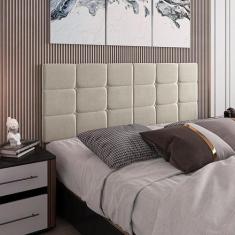 Cabeceira Modulada Cama Estofada Bia Casal Box 1,40 M - Shop Mais, Pal